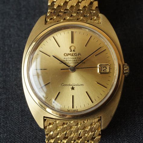 vintage Omega Constellation 18k gold